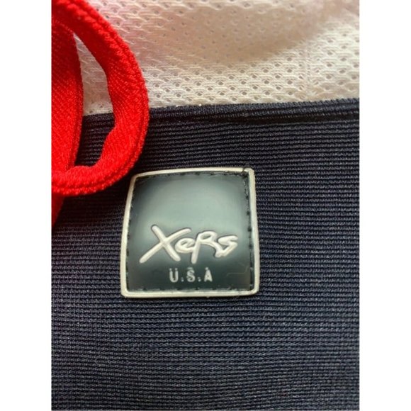 XERS Vintage 1980's Jumpsuit Tank Style Colorblock Americana Women's Size Large - Picture 11 of 14